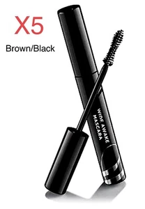 X5 Avon True Color WIDE AWAKE Mascara BROWN BLACK Lot Of 5 New Factory Sealed - Picture 1 of 1