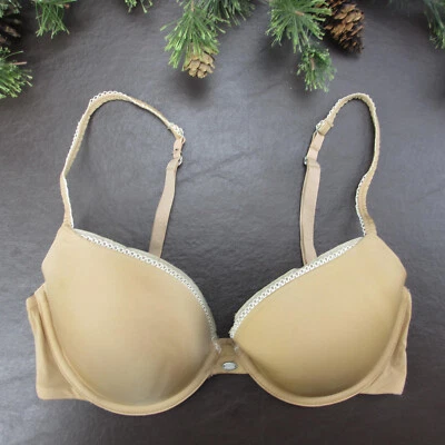 Calvin Klein Bra 32D Yellow Padded Underwire Adjustable Clasp - Image 1 of 4