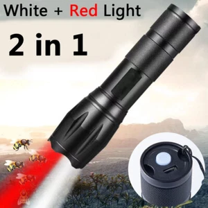 1PCS Mini Red LED Taschenlampe Taschenlampe Taschenlampe Weiß Licht&Rot Licht DE - Bild 1 von 10