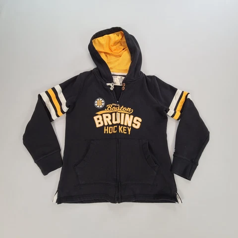 Boston Bruins Sweater Womens Small Black Hockey Sportswear Rebook NHL Ladies Cover