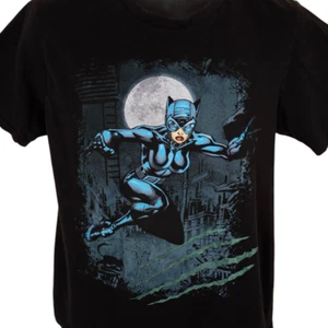 Catwoman T Shirt Mens Size Small Black DC Comics Superhero - Picture 1 of 6