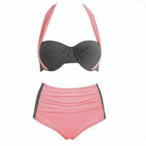 Summer Sexy Women Bikini Set Bathing Suit Swimwear High Waist Swimsuit Plus Size - Picture 1 of 20