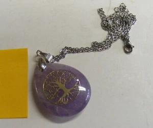 COLLAR COLGANTE AMATISTA COLLAR CADENA 20" - Imagen 1 de 2