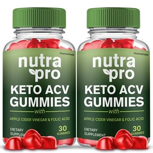 Nutra Pro Keto ACV Gummies, Max Strength Premium Formula, NutraPro ACV (2 Pack) - Picture 1 of 7