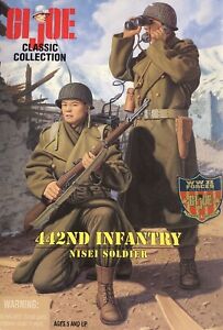 GI Joe WW II Forces 442nd Infantry Nisei Soldier 12" Action Figure Kenner 1998