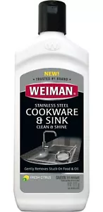 MAKE YOUR OLD SINK & POTS SHINE WEIMAN STAINLESS STEEL COOKWARE AND SINK CLEANER - Picture 1 of 6