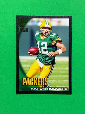 2010 Topps Aaron Rodgers Black Parallel Card #150 Serial #'d 2/55 Packers - Image 1 of 2