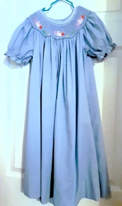 Rosalina Collections 7 Y Girls Gingham Smocked Summer Dress with Fish Design - Picture 1 of 3