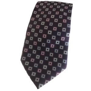 Claiborne Men's Neck Tie Silk 59" L 3.75" W Purple - Picture 1 of 3