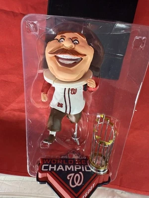 Teddy Roosevelt Washington Nationals 2019 World Series Champions Bobblehead MLB - Image 1 of 4