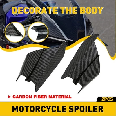 2 комплекта воздушных спойлеров боковых дефлекторов крыльев мотоциклов для Universa - Изображение 1 из 4