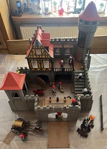 Playmobil 3666 große Ritterburg viel Zubehör Rittern Figuren Wagen Kanone (3) - Bild 1 von 13