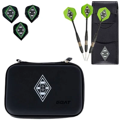 Borussia Mönchengladbach Dartpfeile 3er Set Steel Darts o. Dartflights, Box BMG - Bild 1 von 4