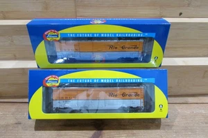 HO Scale Athearn (2) 98111 & 98112 50' Double Door Box Car Lot#5470 - Picture 1 of 7