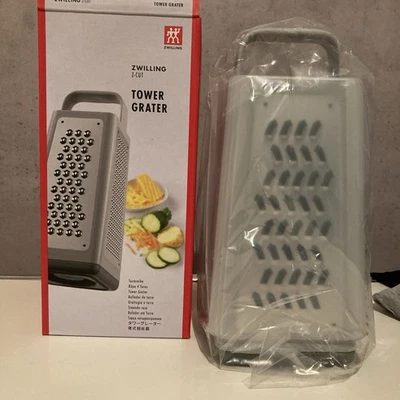 ZWILLING Z-Cut 6-in-1-Multifunktionsreibe4 Reibeflächen / Schneiden- Grau  - Neu - Bild 1 von 4