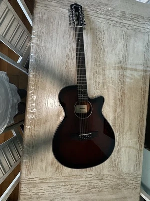 Guitarra Eléctrica Acústica Ibanez AEG5012 12 Cuerdas - Violín Oscuro Sunburst Foto 1 de 4