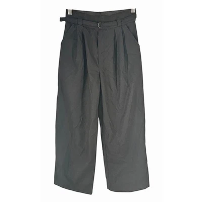 Zara Kids Black Wide Leg Pants 11–12Y Belted Waist NWT Stretch Waist Pockets - Image 1 of 4