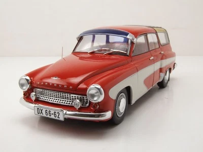 Wartburg 312 Camping 1965 rot weiß Modellauto 1:18 Solido - Bild 1 von 4