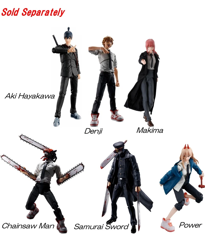 Figura de acción BANDAI Chainsaw Man S.H.Figuarts animación de televisión DENJI MAKIMA POWER Foto 1 de 1