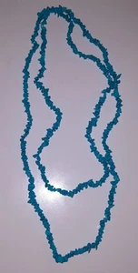 Türkis (türkis) Chip Halskette ca. 31" lang - Bild 1 von 4