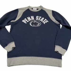 Felpa girocollo Penn State uomo taglia Xl blu navy e grigia manica lunga - Foto 1 di 10
