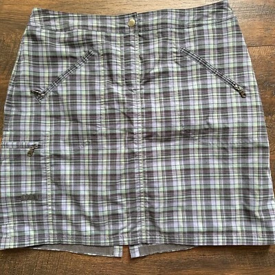 Tehama Golf Women’s Plaid PREPPY Skort SKIRT Green Navy Size 8 A4 - Image 1 of 4