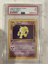 PSA 7 NM Hypno 1ST EDITION HOLO Pokemon Fossil Set WOTC 1999 8/62 Near Mint