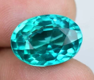 Natural Green Colombian Emerald 13.45 CT Certified Oval Stunning Loose Gemstone - Picture 1 of 7