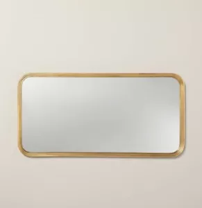 20"x40" Decorative Molding Rectangular Wall Mirror Antique Brass - Hearth & - Picture 1 of 4