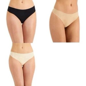 Alfani Women's Laser Cut Thong Underwear Panties 3 pack NEW Size Medium - Picture 1 of 13