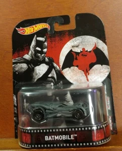 Batmobile Hot Wheels 2016 Batman Batmobile Real Riders 1:50 Scale Retro diecast - Picture 1 of 4
