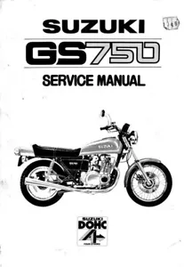 Downloadable PDF Suzuki GS750 service manual repair maintenance workshop - Picture 1 of 5