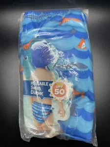 Swim School Reusable Swim Diaper Washable Sz 6 Months 10-18 Lbs - Picture 1 of 3