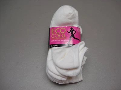 NUEVO CON ETIQUETAS EE. UU. Burlington ECO Cool Transpirable Corte Bajo Calcetines Zapato 5-10 Blanco 6 Pares Foto 1 de 2