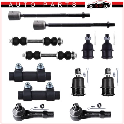 Front Steering 12x Ball Joints Tie Rods Kit Fits 1991-1996 Dodge Dakota 2WD RWD Foto 1 de 4