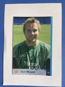 Nicky Weaver - Manchester City Fc Signed Official Photo Card