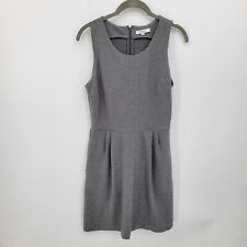 Madewell Womens Small Dress Gray Verse Ponte Knit Sleeveless Fit Flare Tweed