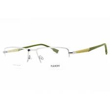 Flexon Men's Eyeglasses Matte Silver Metal Rectangular Frame FLEXON E1127 040