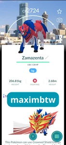 Non shiny Zamazenta background Osaka ✨Pokemon GO✨ - Picture 1 of 1
