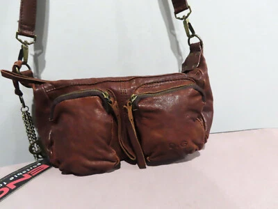 Vintage D&G Dolce & Gabbana Y2K Leather Satchel shoulder tan Gen Leather Italy - image 1 of 4