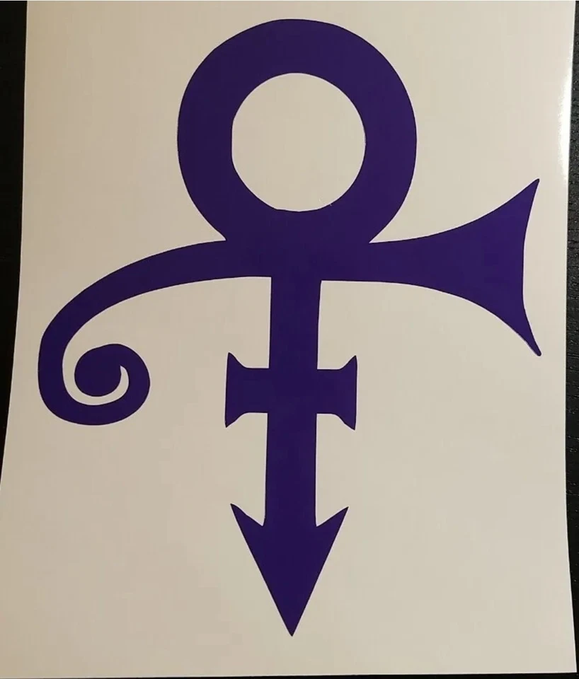 (2) 5.5" H Purple Vinyl Decals windows car truck laptops SUV - Image 1 of 2