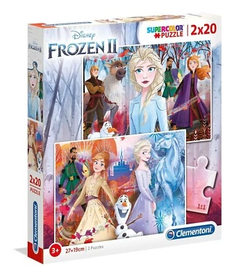 Rompecabezas Clementoni 24759 Frozen 2 2x20 piezas NUEVO Y SELLADO VENDEDOR DE EE. UU. Foto 1 de 4