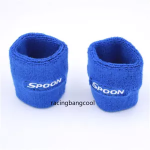 1pair Racing Spoon Sport Reservoir Brake Clutch Oil Tank Cap Sock Car Styling - Picture 1 of 4