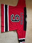 RARE! Aerosmith 9 Lives Red Rock Band Concert Men XL Sports Hockey Jersey Music