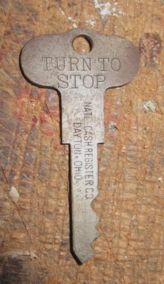 Старинный национальный кассовый аппарат сброс ключ (для счетчиков) для всех моделей 300/700 - Изображение 1 из 4