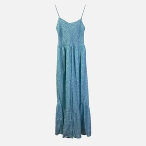 OLI & HALI Jumpsuit Large Boho Floral Wide Leg W/Tiered Ruffle Hem Smocked Bust - Picture 1 of 13