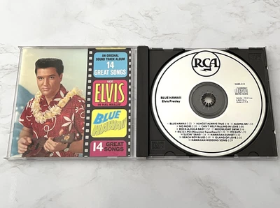 Elvis Presley Blue Hawaii CD EARLY PRESS! 1990 RCA 3683-2-R Aloha Oe RARE! OOP! - Image 1 of 4