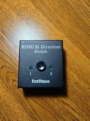 HDMI Bi-Direction Switch One Input Into Two Devices *USED* *TESTED AND WORKING* - Image 1 of 4