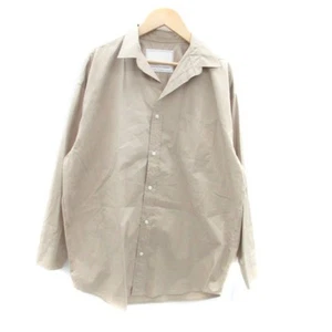 Journal Standard Relume Shirt Long Sleeve Plain F Beige HO46 Used 5c5de4a8b50c03 - Picture 1 of 4