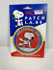 Parche de hierro para coser Snoopy Peanuts Pommel Horse de los Juegos Olímpicos de Los Ángeles 1984 - Imagen 1 de 2